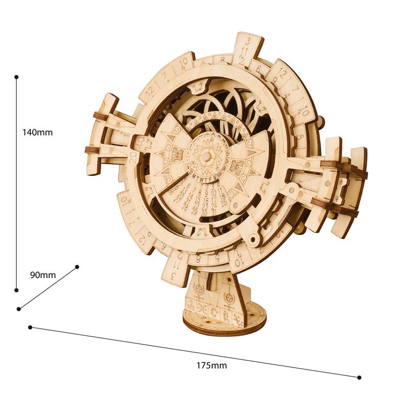Snaps Perpetual Calendar – DIY 3D Wooden Puzzle Mechanical Desk Decor