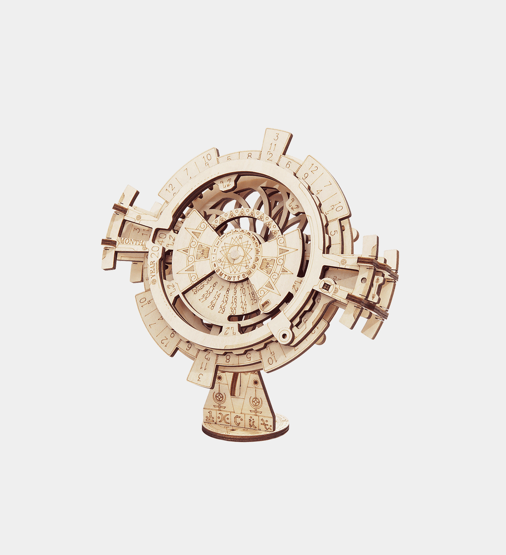 Snaps Perpetual Calendar – DIY 3D Wooden Puzzle Mechanical Desk Decor