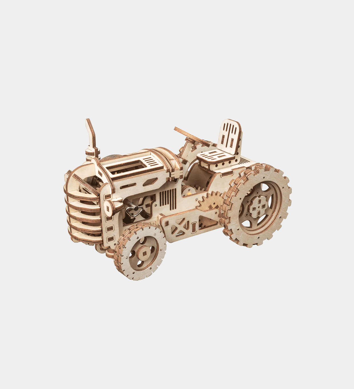 Snaps Tractor 3D Wooden Puzzle – Mechanical DIY Model Kit (135 Pcs)