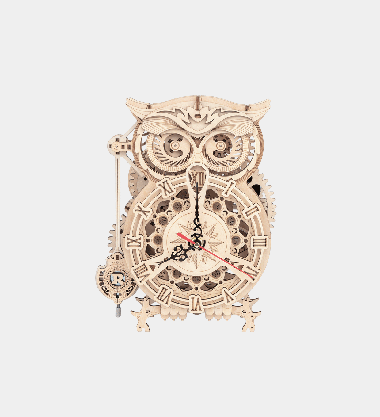 Snaps Owl 3D Wooden Puzzle Clock – Mechanical Gear DIY Model Kit