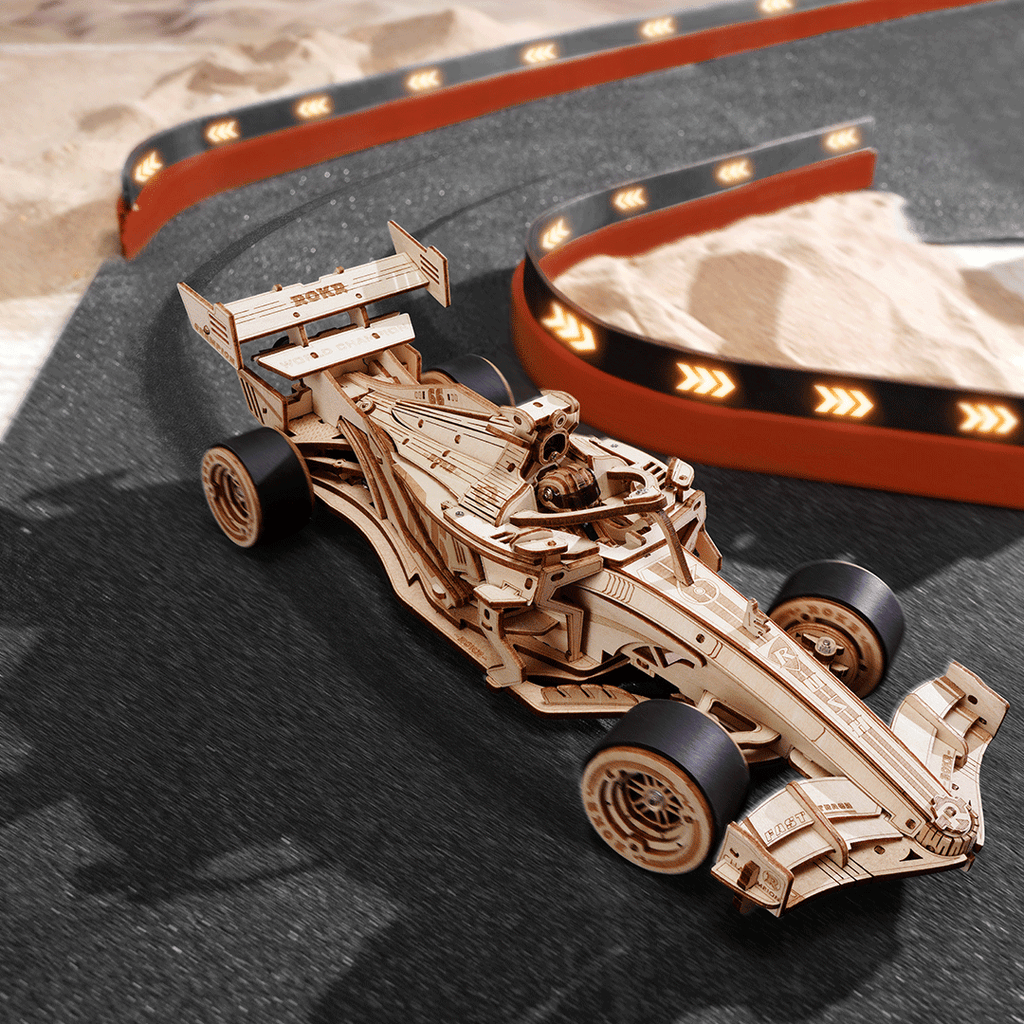 Snaps ROKR F1 Racing Car LK505 – 3D Wooden Puzzle Model Kit for Adults
