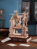 ROKR Classic Printing Press 3D Wooden Puzzle - DIY Mechanical Model Kit