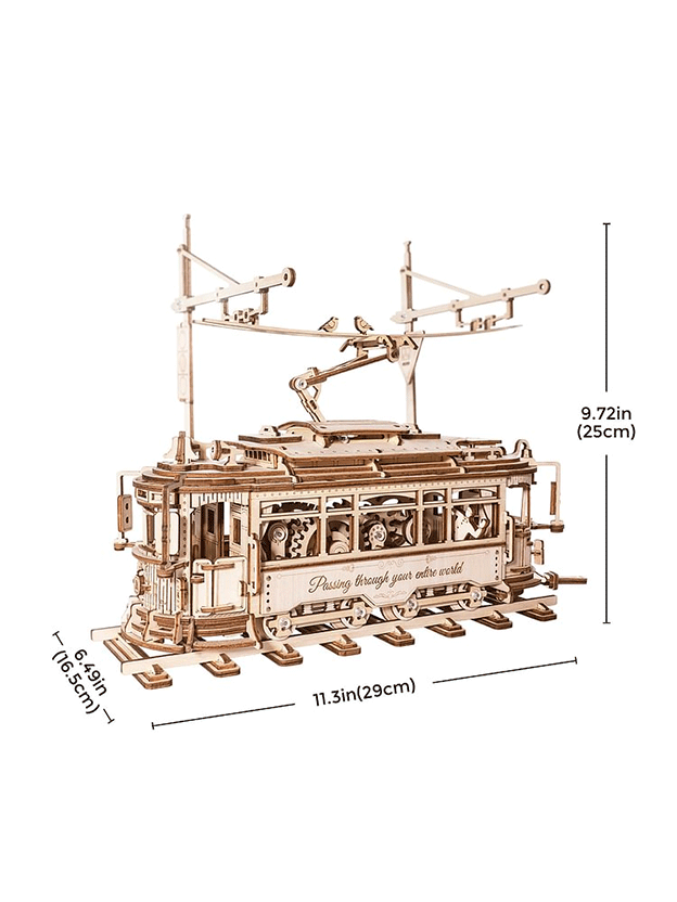 Snaps City Tram 28 Lisbon Model Kit – 3D Wooden Mechanical Puzzle