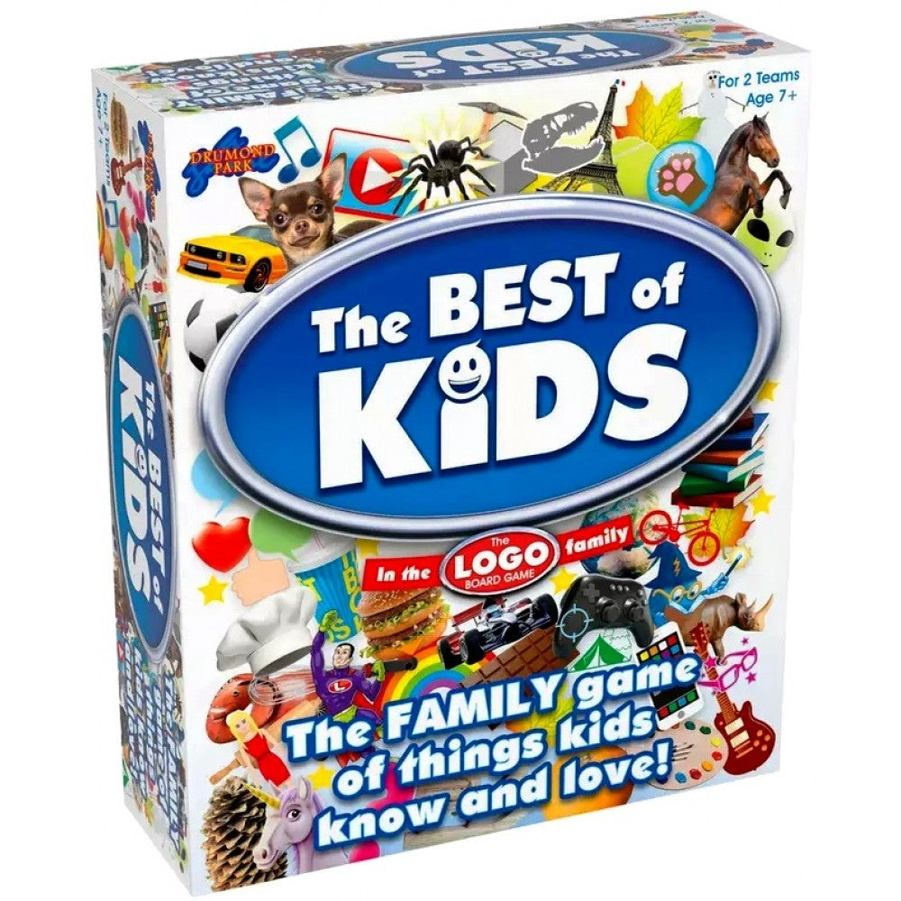 LOGO Best of Kids Trivia Board Game – Educational Family Game for Ages 7+