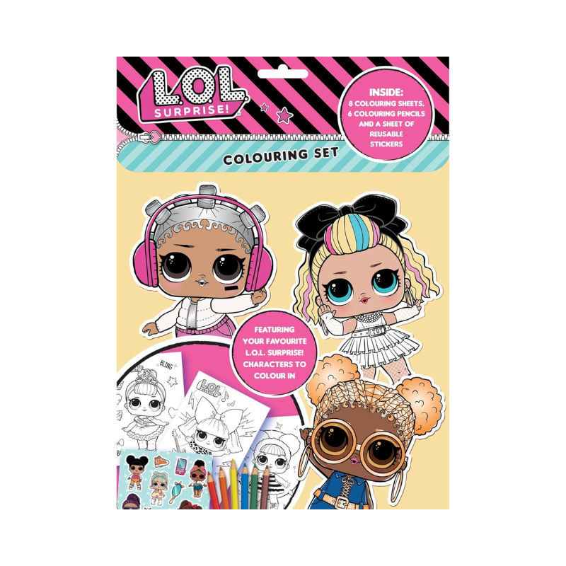 LOL Surprise! Kids Colouring Set - Creative Art & Activity Gift Pack