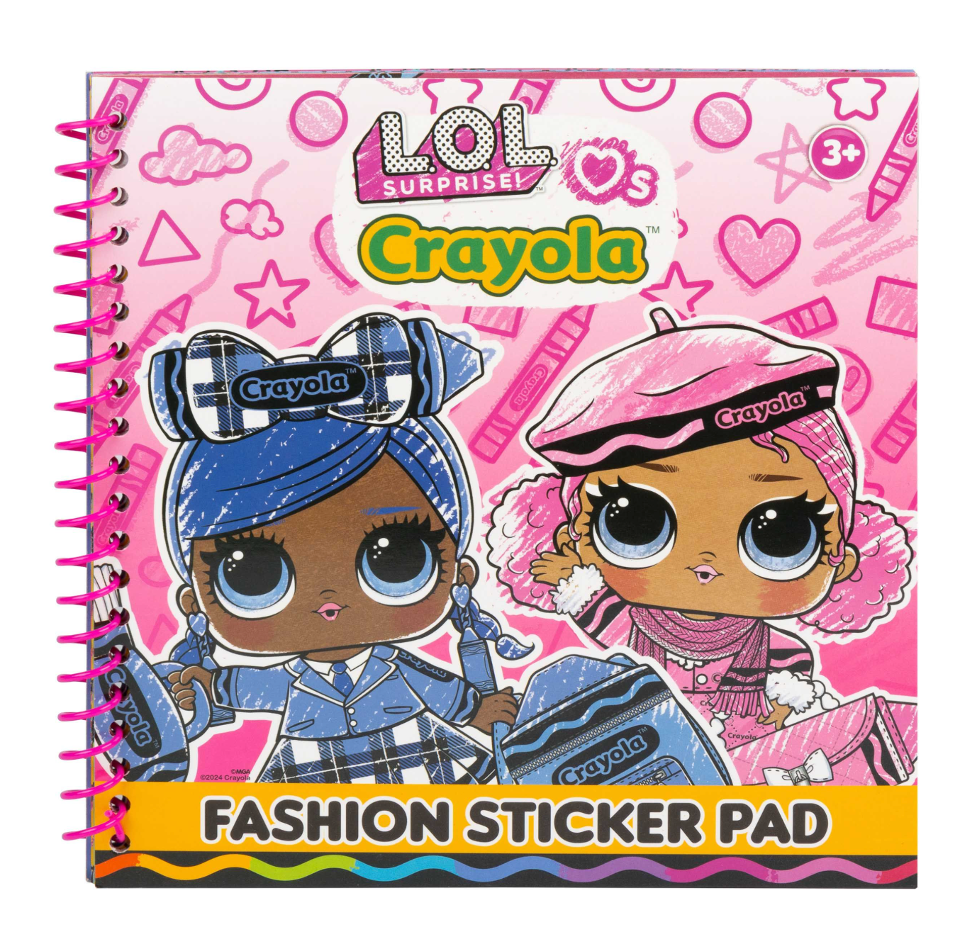 LOL Surprise! Crayola Fashion Sticker Book – Kids Creative Activity Set