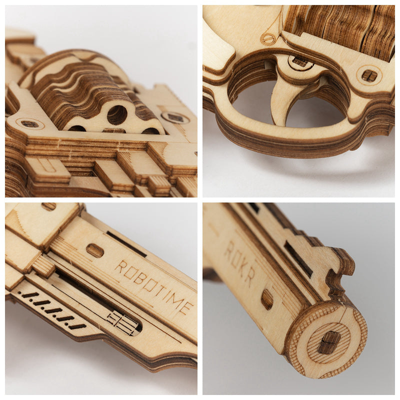 Snaps Corsac M60 Wooden Model Kit – DIY Rubber Band Gun Puzzle