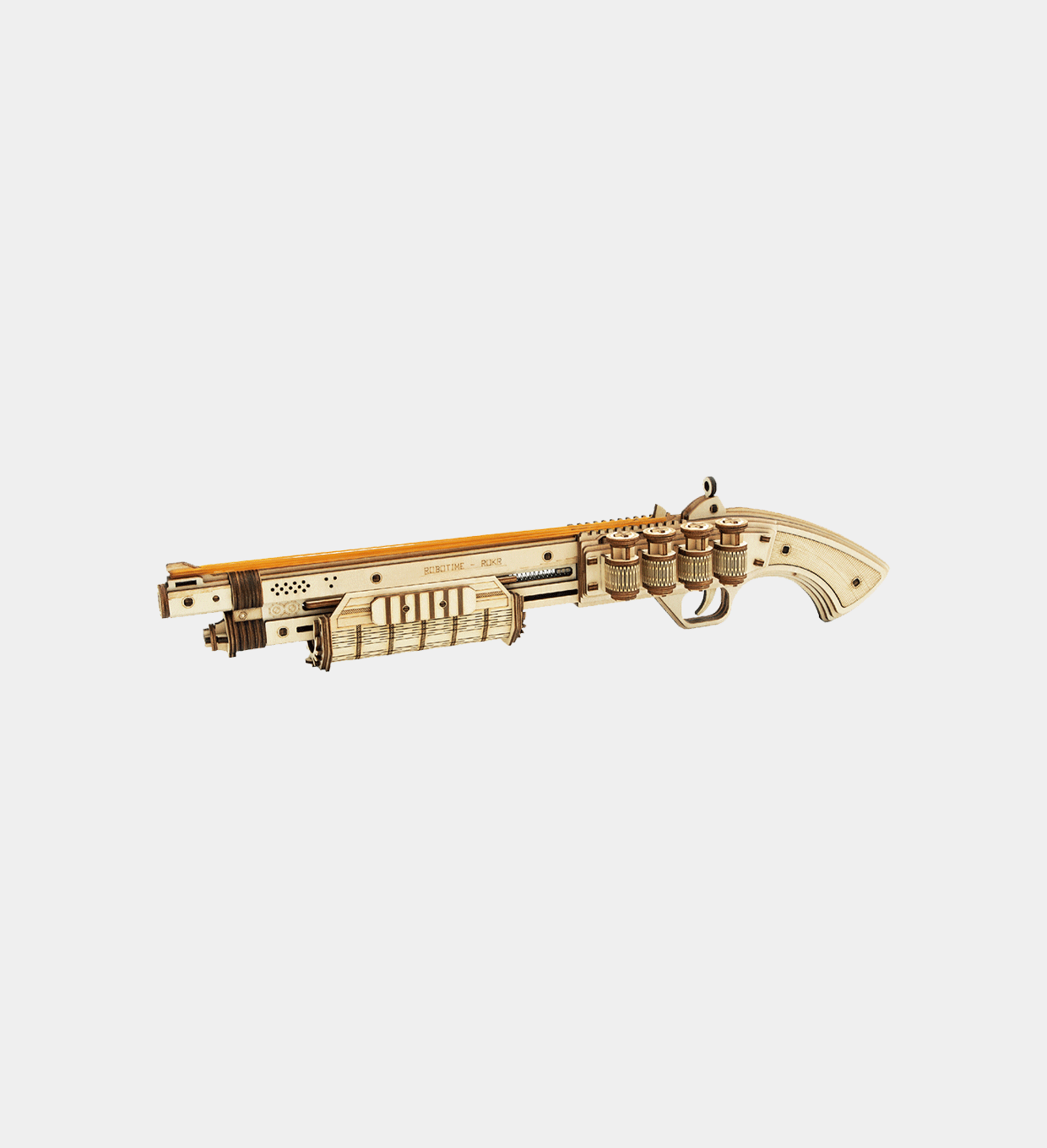 Snaps Terminator M870 Wooden Model Kit – DIY Rubber Band Gun Puzzle