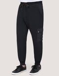 Premium Black Textured Joggers