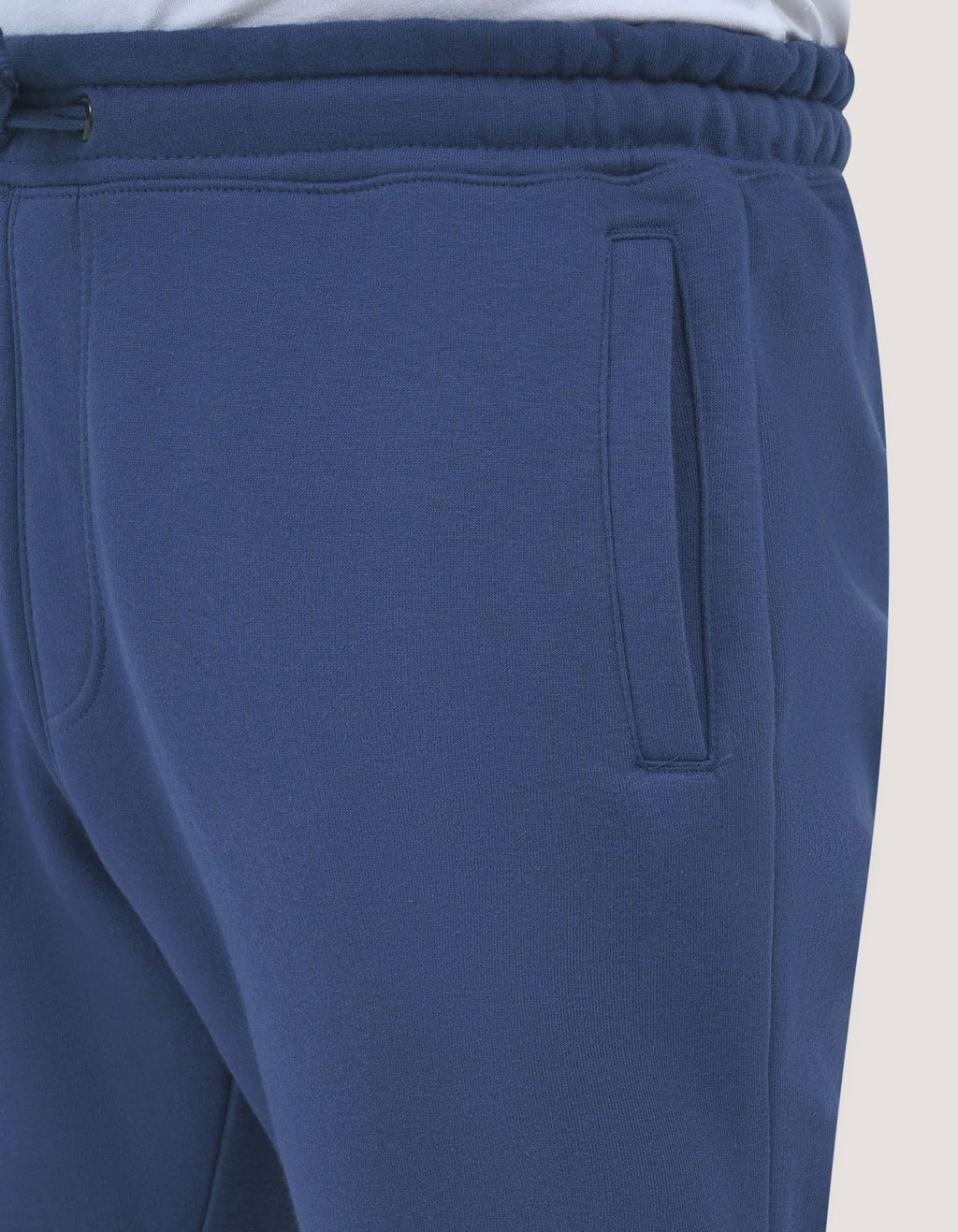 Mid Blue Plain Joggers