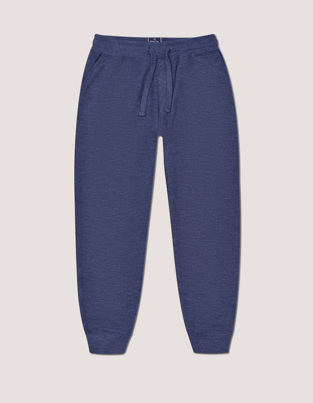 Navy Textured Joggers