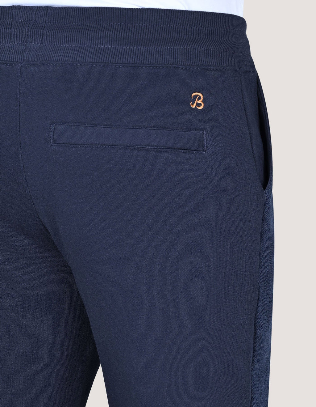 Navy Plain Terry Sweatpants