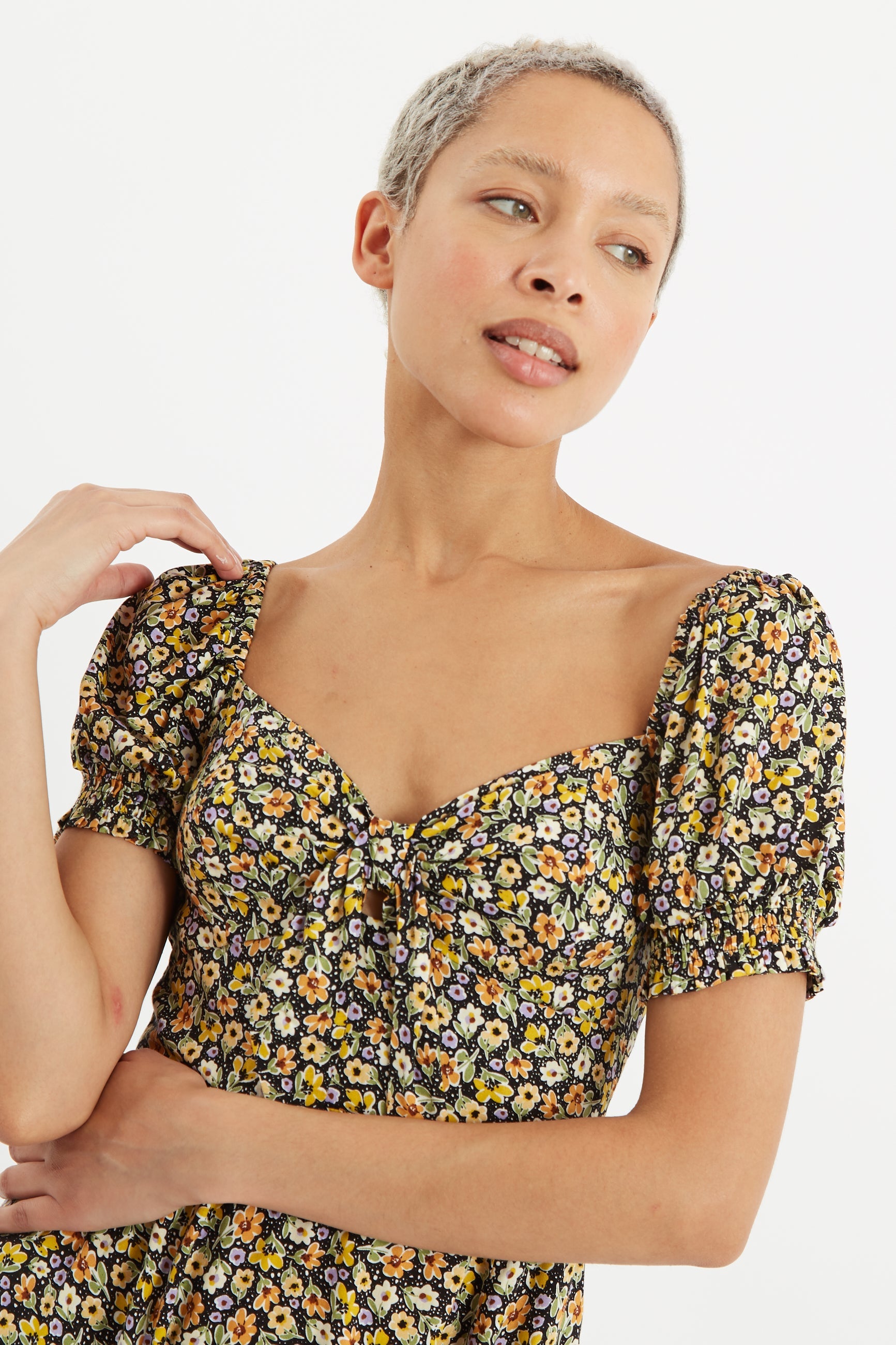 Luiza Santa Fe Floral Mini Dress