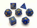 Lazurite | Gemstone Dice | 7 Piece Set