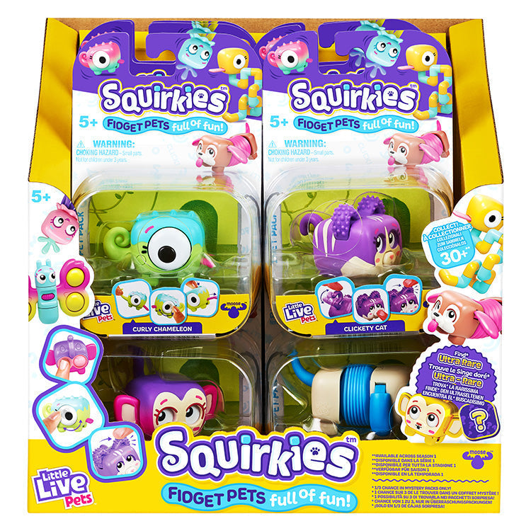 Little Live Pets Squirkies Fidget Toy – Spin-Fin Axolotl Sensory Figure