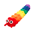PoundFun Light Up Caterpillar Fidget Toy – Silicone Sensory Push Popper