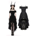 Dark In Love Lilinoe Dress – Off Shoulder Lace Up Gothic Dress