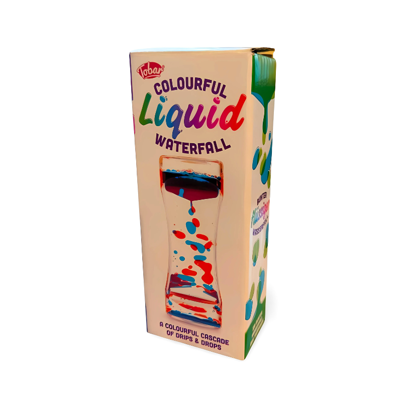 PoundFun Liquid Waterfall Ornament – Sensory Motion Desk Decor Toy