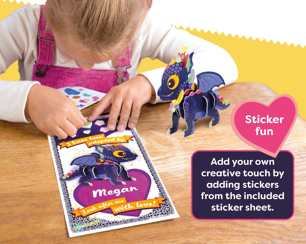 Build Your Own Dragon Cardboard Construction Kit – Eco-Friendly STEM Toy