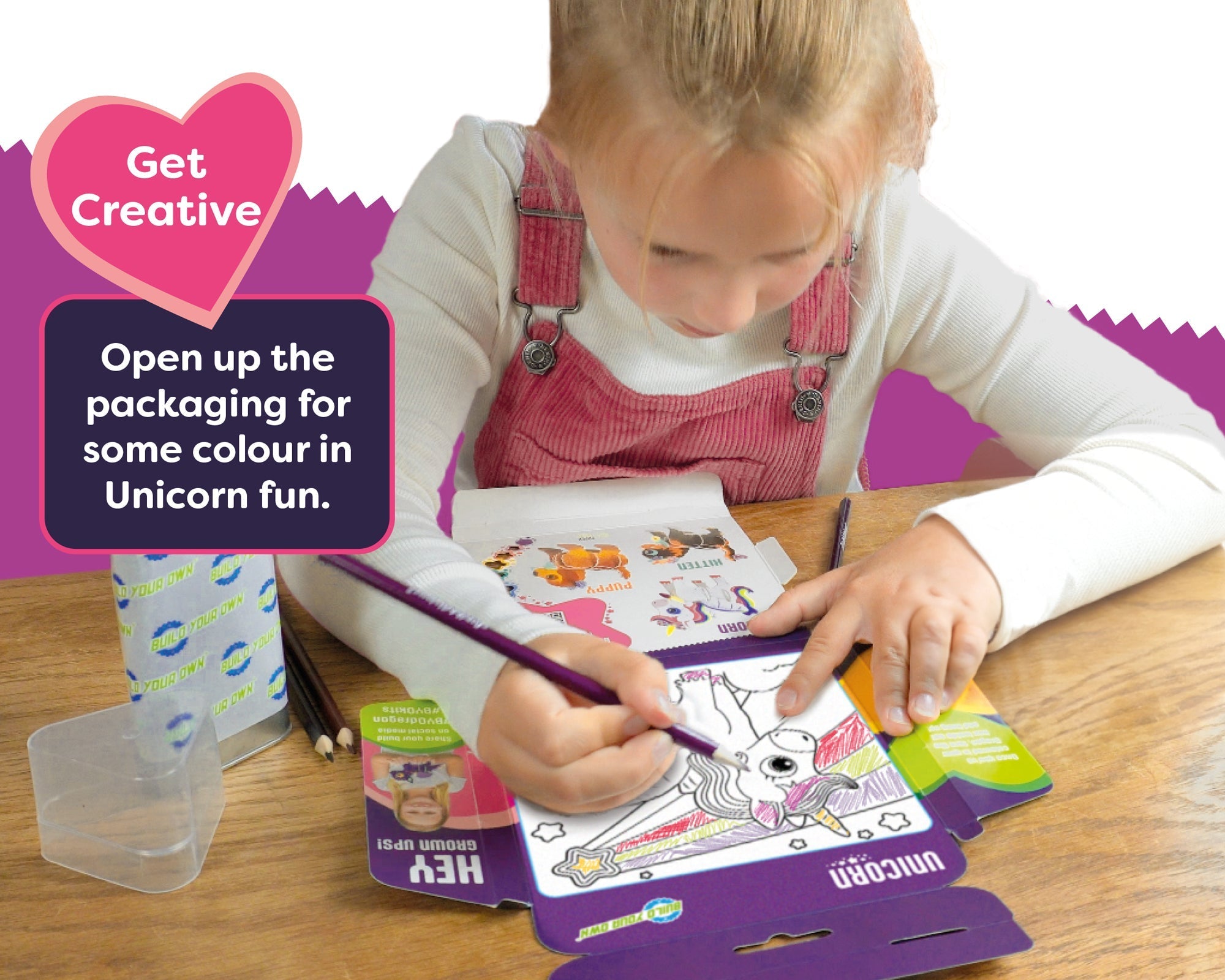 Build Your Own Unicorn Cardboard STEM Kit – Eco-Friendly Toy by Snaps