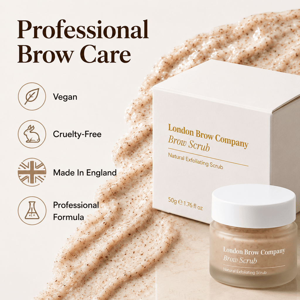 London Brow Exfoliating Brow Scrub – Natural Henna & Tint Prep (50g)