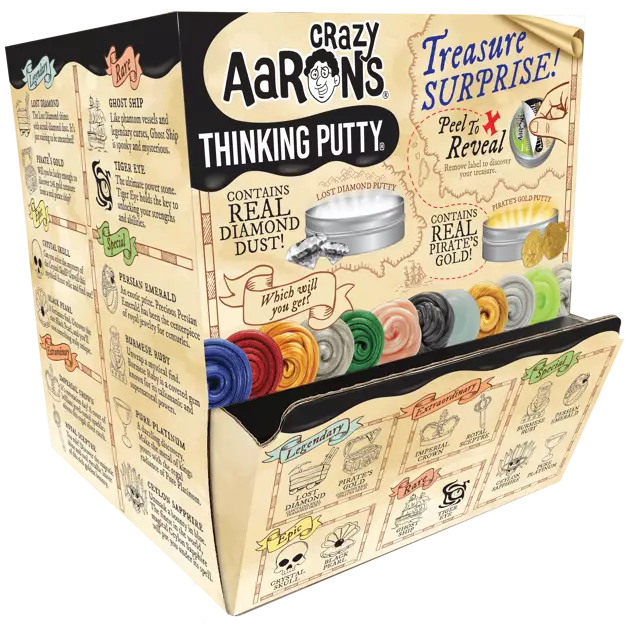 Crazy Aaron's Treasure Surprise Thinking Putty – Mystery Mini Tins