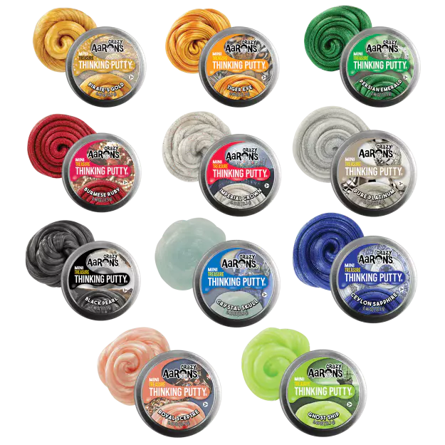 Crazy Aaron's Treasure Surprise Thinking Putty – Mystery Mini Tins