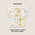 LuLuFun Studio Patchwork Scrapbook Decorative Paper and Paper Clips Set