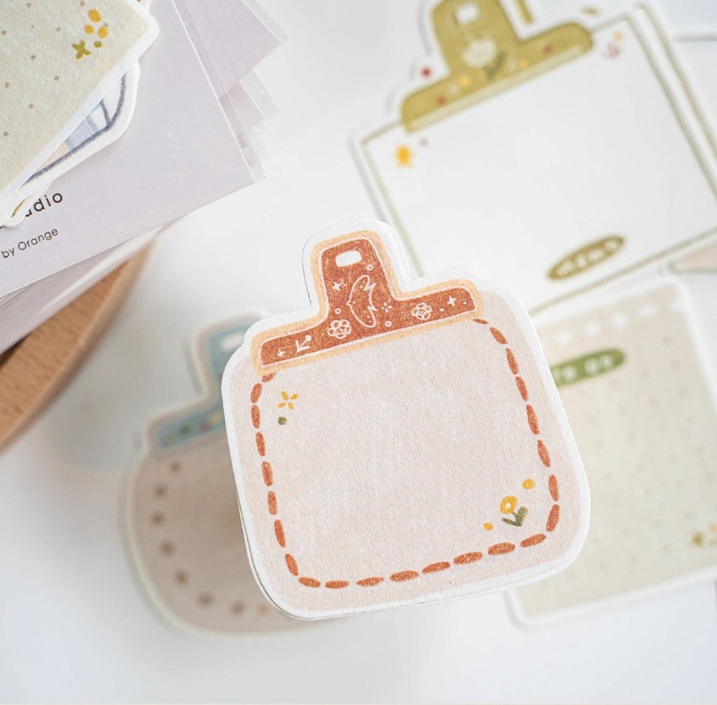 LuLuFun Studio Patchwork Scrapbook Decorative Paper and Paper Clips Set