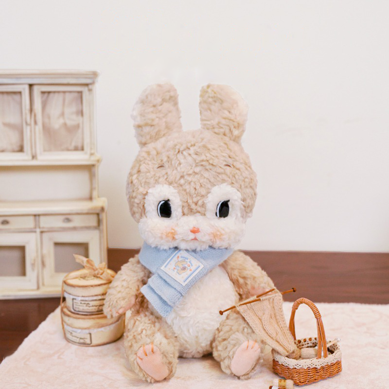 LuLuFun Studio Little Luna Handmade Boucle Bunny Plush Toy – Soft White