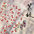 LuLuFun Studio Lychee Nail Deco Stickers – Ultra-Thin DIY Nail Art Decals