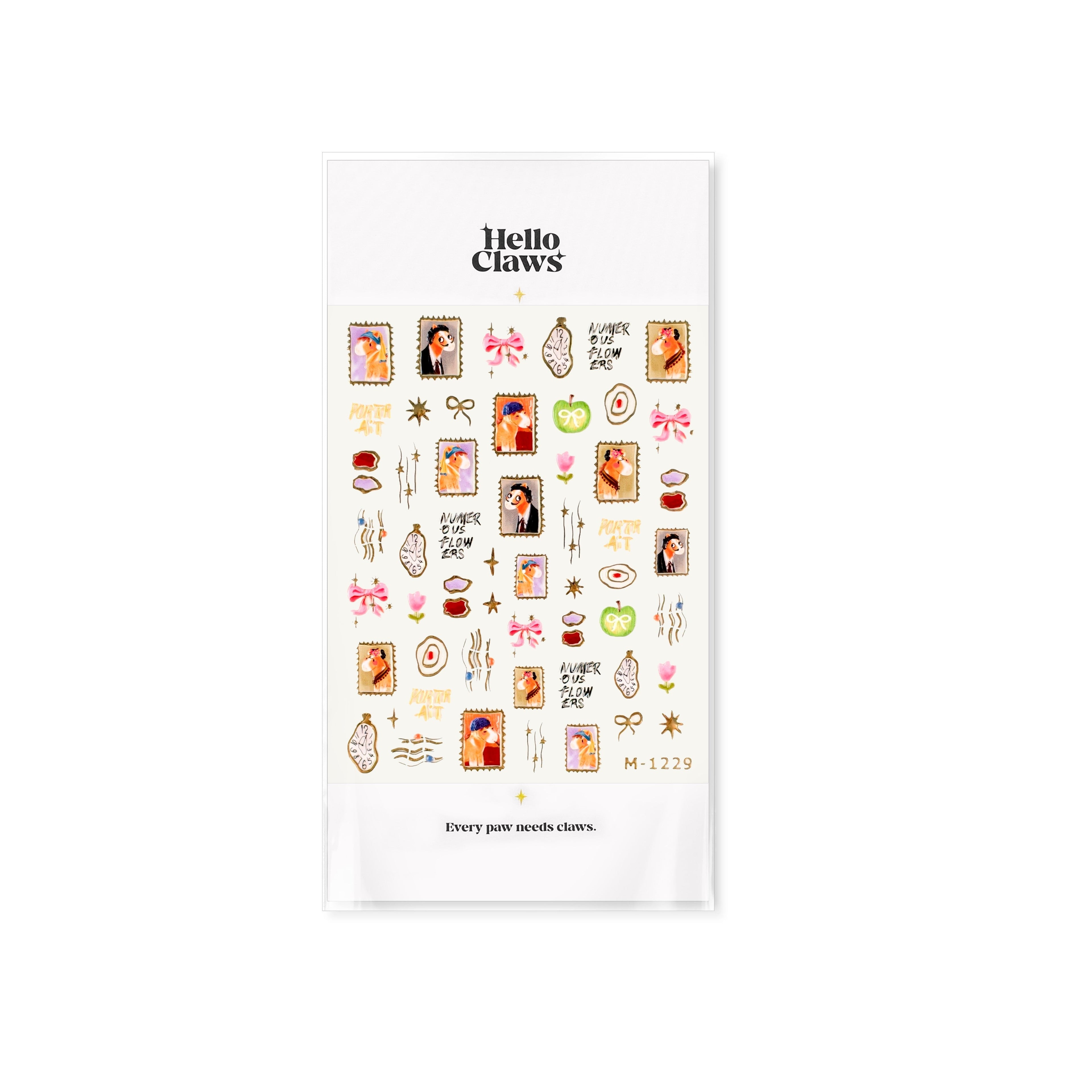 LuLuFun Studio World Famous Paintings Nail Art Stickers - 1 Sheet