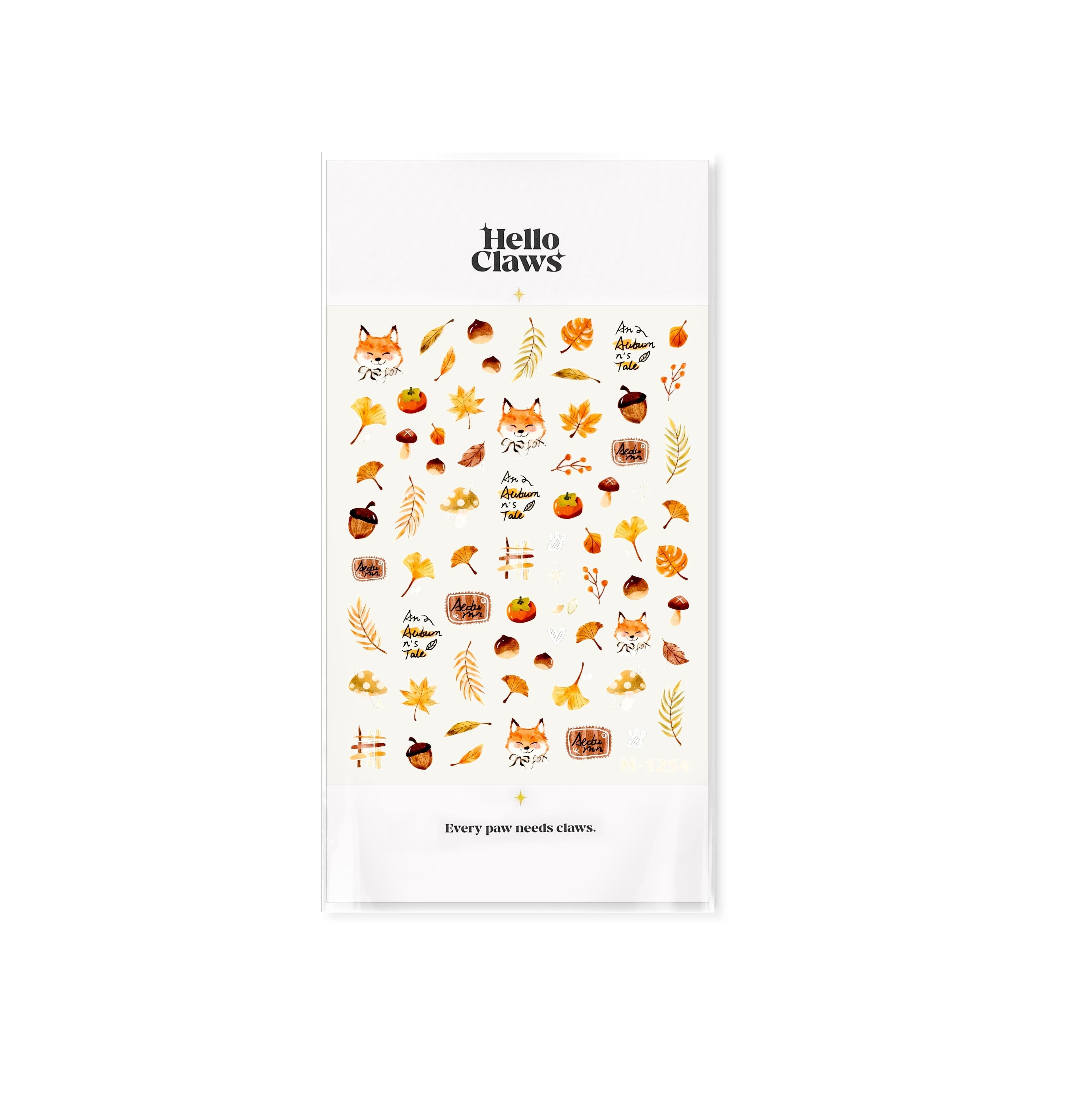 Autumn Fox Nail Deco Stickers | LuLuFun Studio Ultra-Thin Nail Art Decals