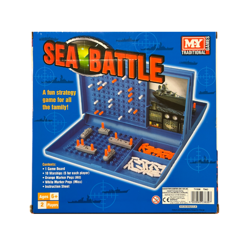 PoundFun M.Y Sea Battle Board Game – Classic Naval Strategy Travel Game