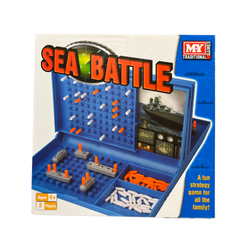 PoundFun M.Y Sea Battle Board Game – Classic Naval Strategy Travel Game