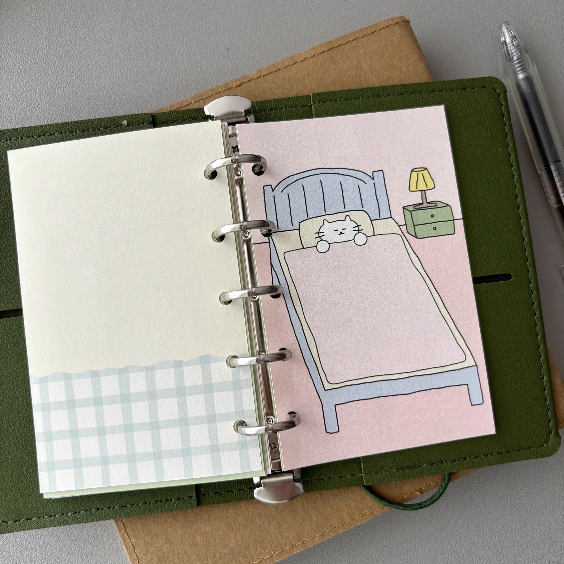 LuLuFun Studio Kitty Memo Note - Kawaii Decorative Paper - 30 Sheets
