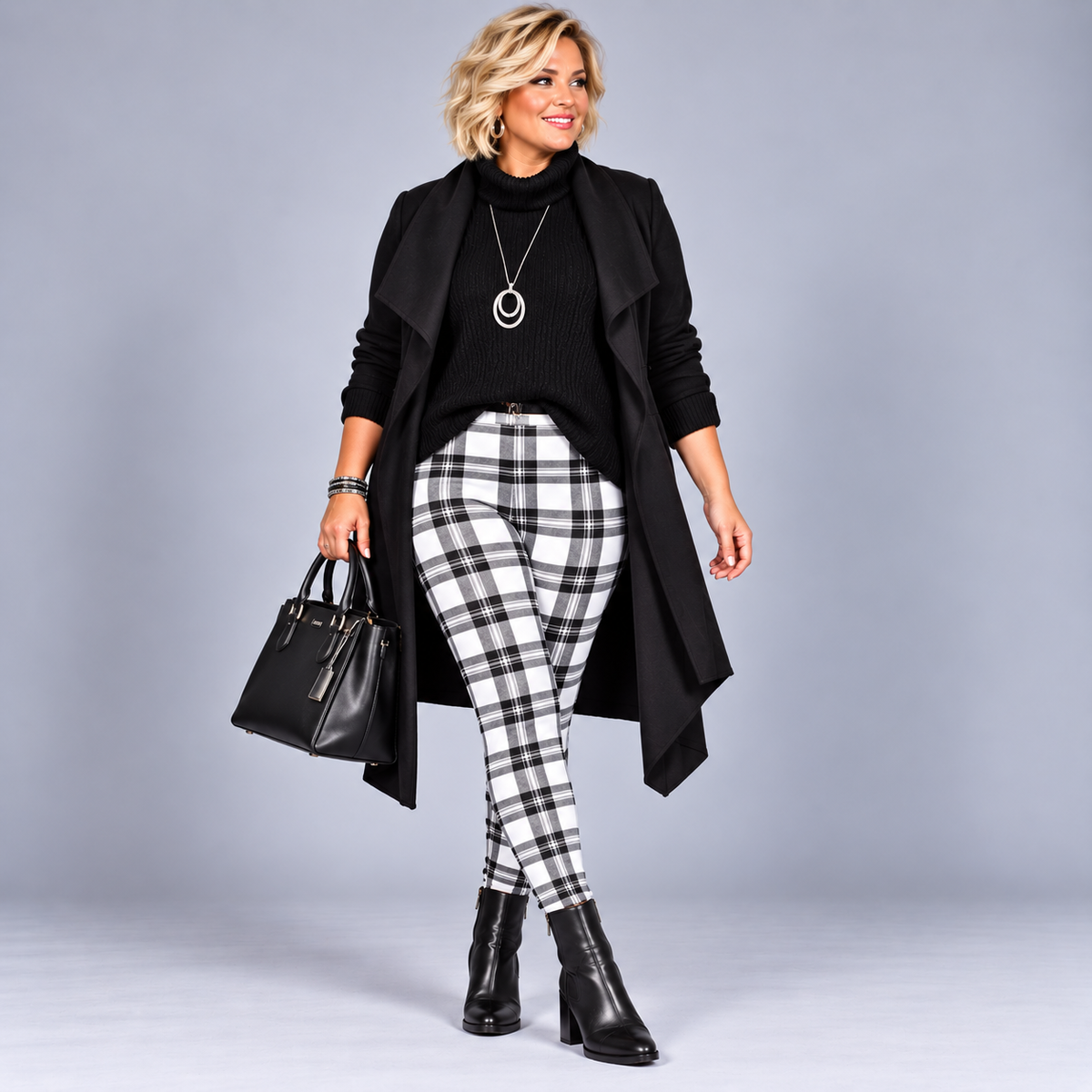 ROCKTHOSECURVES CLASSIC TARTAN HIGH RISE LEGGINGS