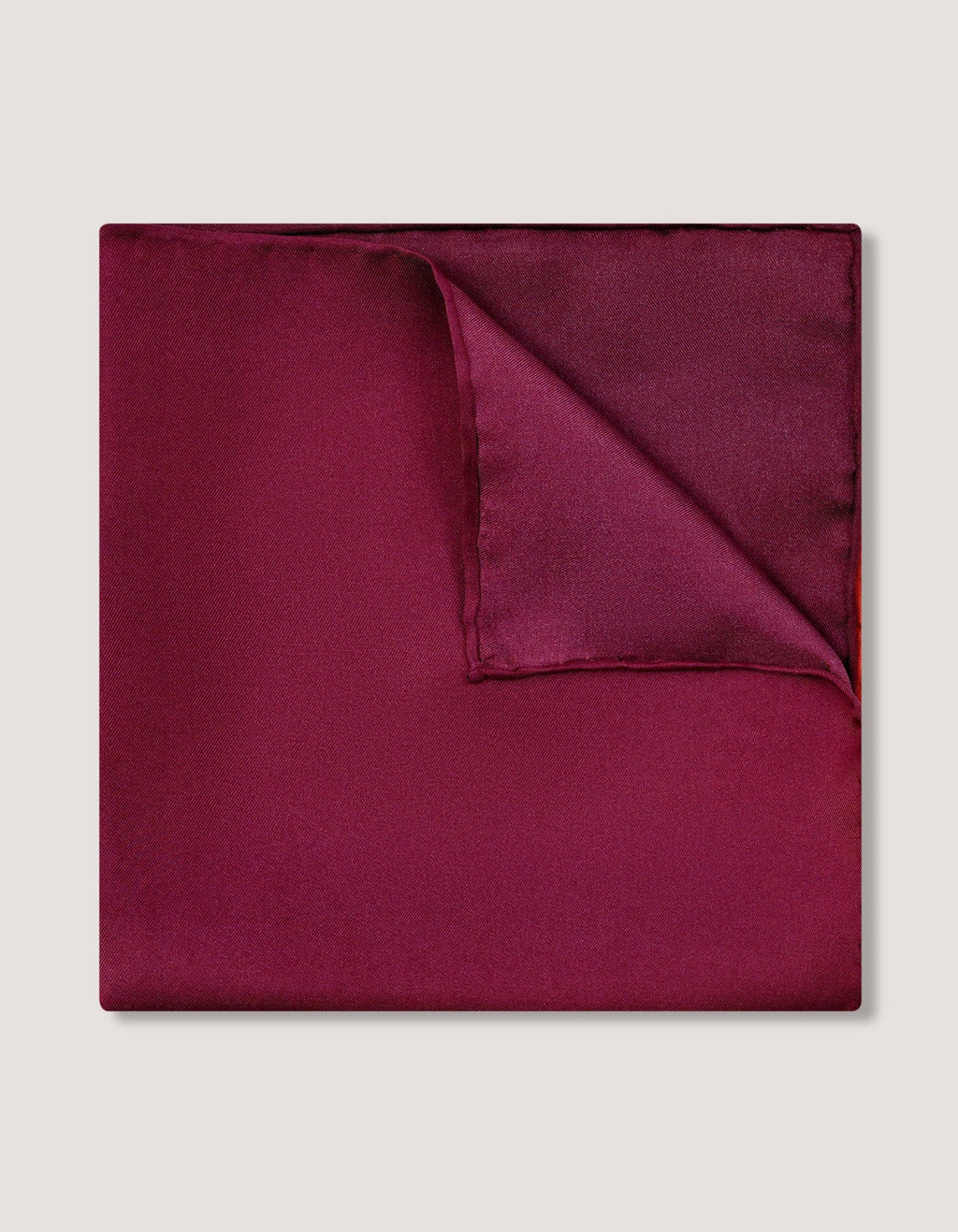 Multicolour Plain Silk Pocket Square