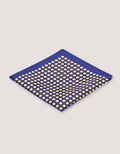 Sunburst Dotted Silk Pocket Square – Navy