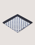 Grey Paisley Silk Pocket Square