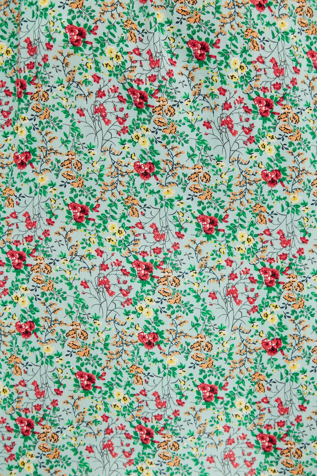 Louche Mara Flower Show Print Ruffle Hem Wrap Midi Skirt