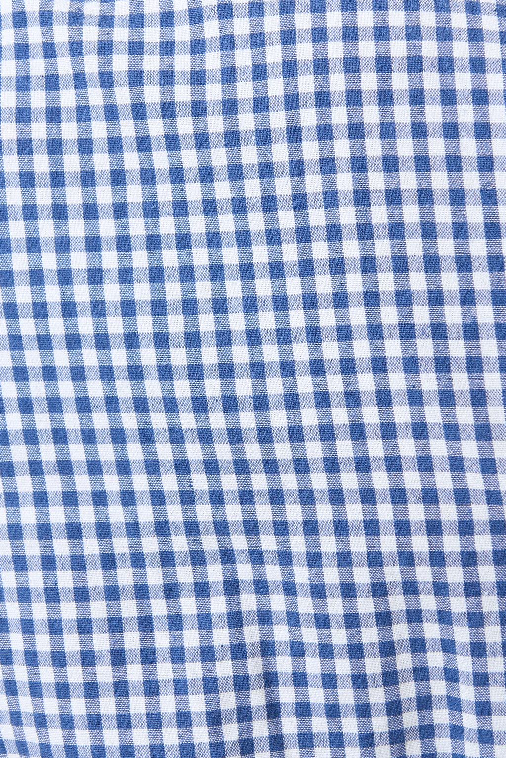 Marika Gingham Ric Rac Trim Resort Shirt - Blue