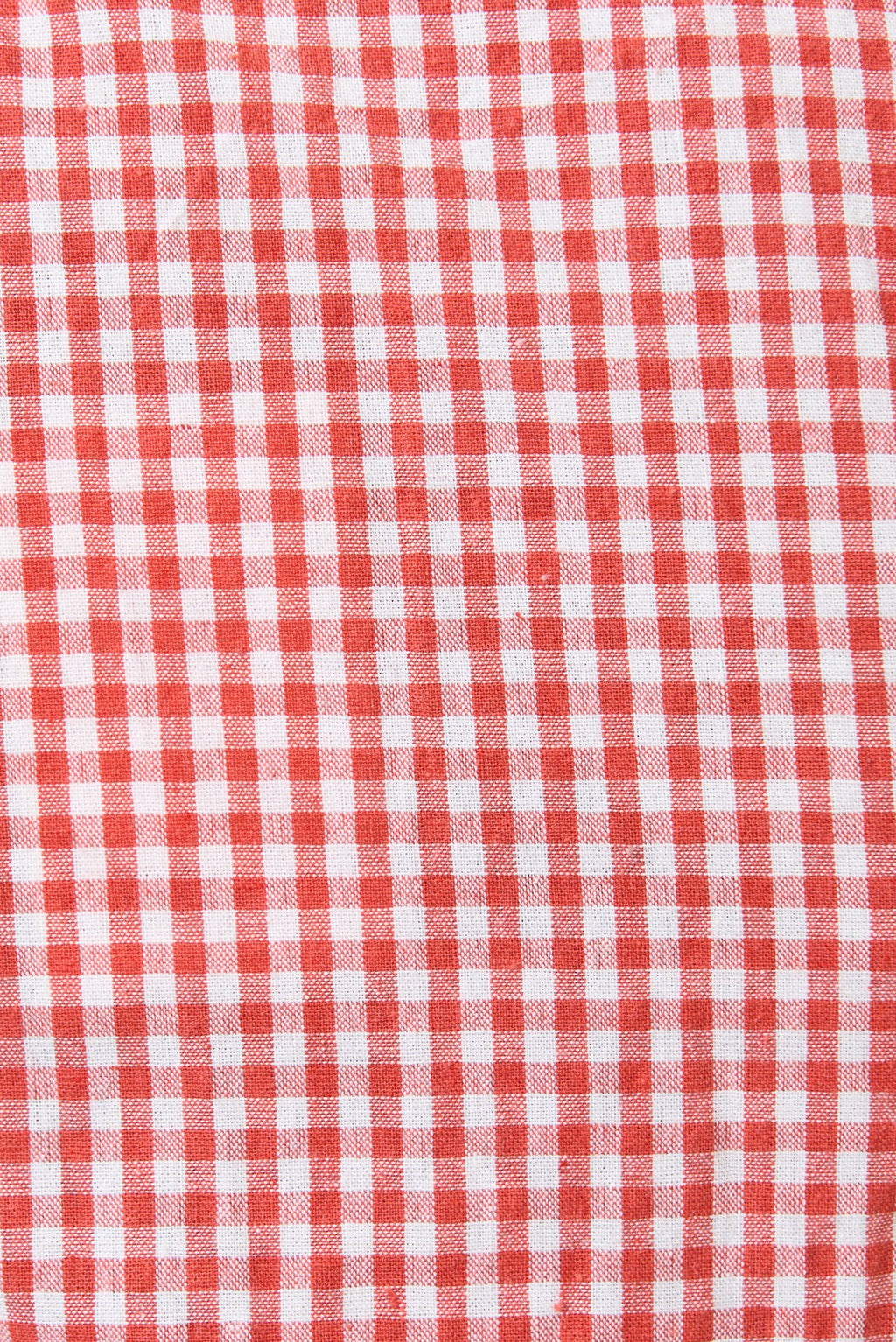 Marika Gingham Ric Rac Trim Resort Shirt - Red