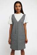 Louche Max Ticking Stripe Mini Dress