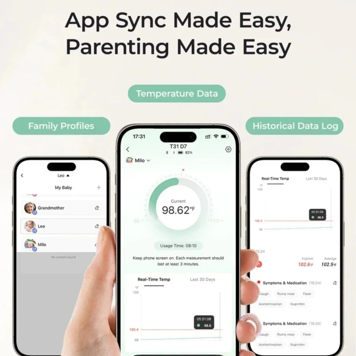 Momcozy T31 Wearable Smart Baby Digital Thermometer - image 9