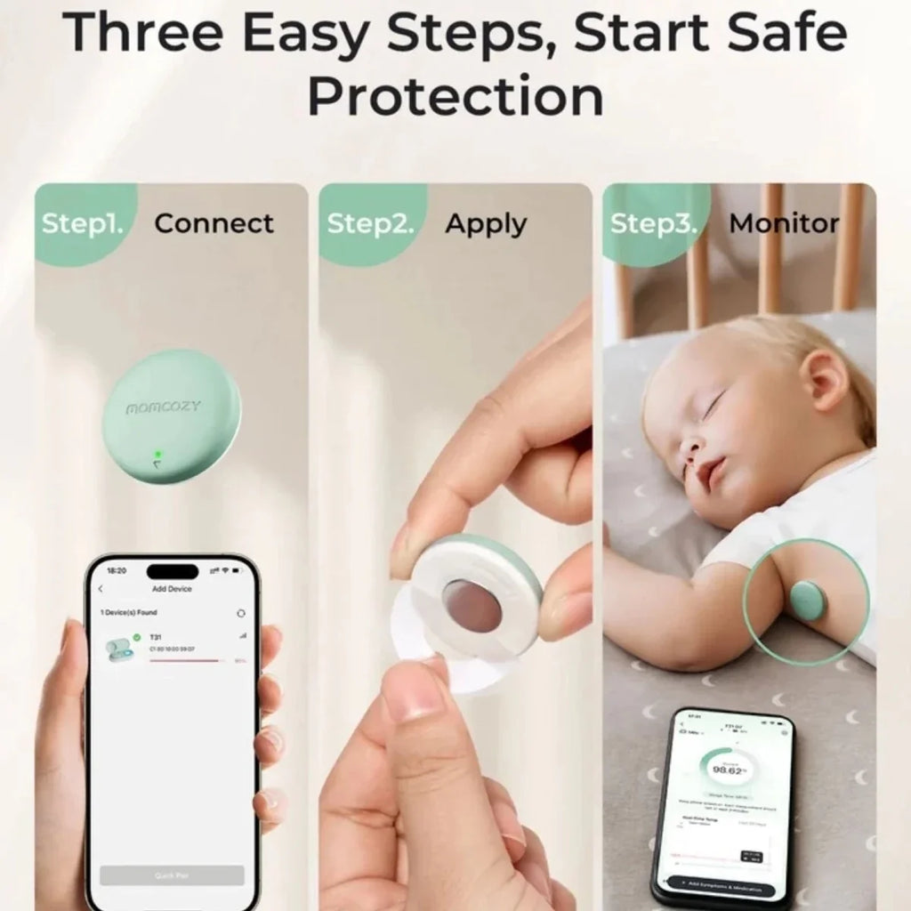 Momcozy T31 Wearable Smart Baby Digital Thermometer - image 12