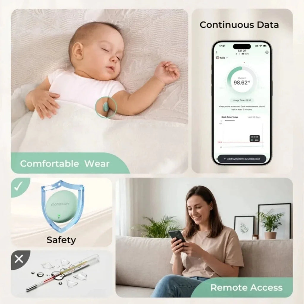 Momcozy T31 Wearable Smart Baby Digital Thermometer - image 14