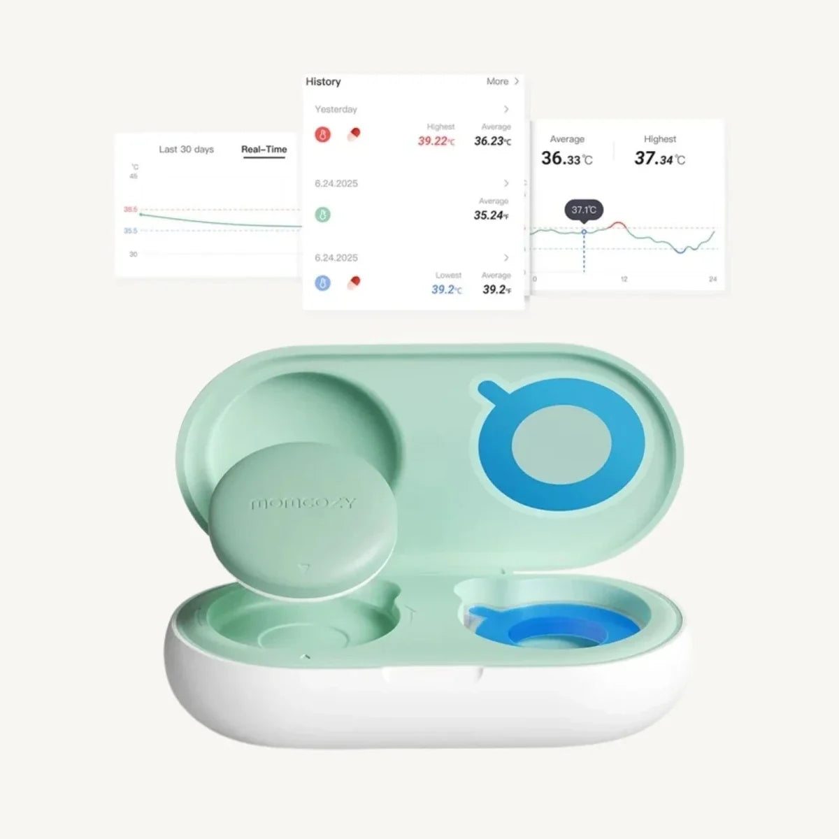 Momcozy T31 Wearable Smart Baby Digital Thermometer - image 18