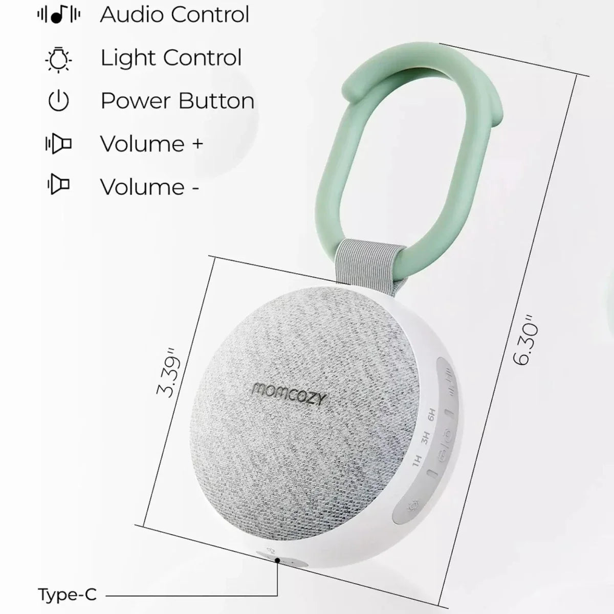 Momcozy Portable Sound Machine with Night Light - image 4