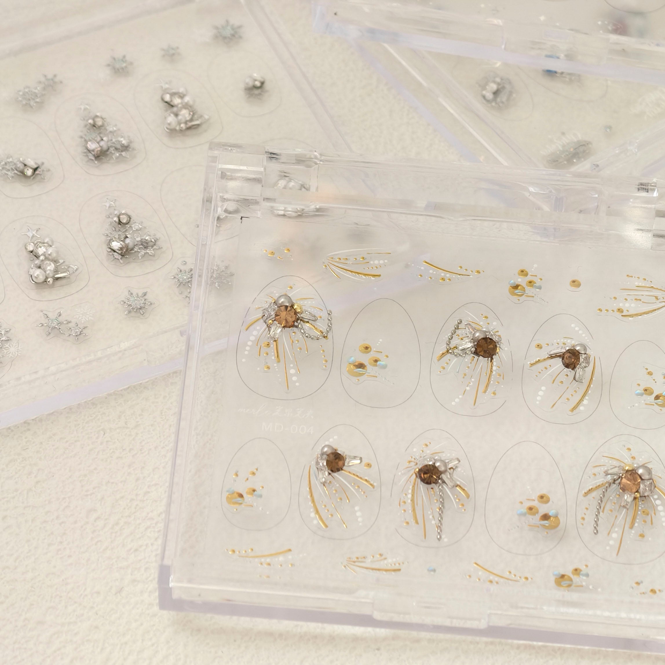 LuLuFun Studio Gold Firework Nail Deco Stickers - Ultra-Thin Nail Art